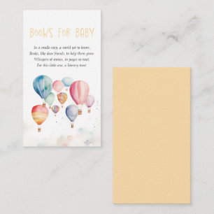 Books for baby request enclosure card