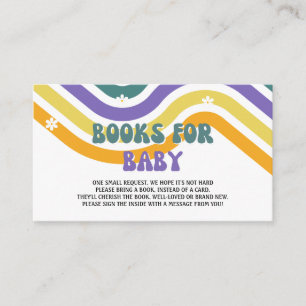Books for Baby Retro Vinyl Record Rocks Funky 80s Enclosure Card