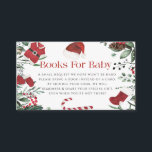 Books For Baby Santa Baby Clothes Christmas Winter Enclosure Card<br><div class="desc">Invite baby shower guests to participate in the Books For Baby with this festive baby clothes themed enclosure card.</div>