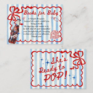 Books for Baby She's Ready to Pop Enclosure Card