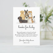 Books for baby shower dog invitation (Standing Front)