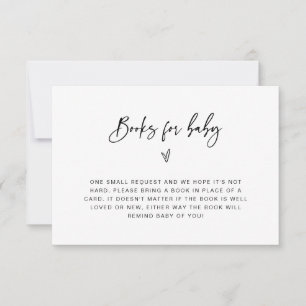 Books for Baby Shower Enclosure Request Card F201