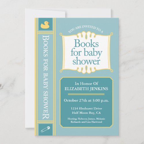 Books for Baby Shower Invitation