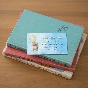 Books for baby sky teddy request enclosure card