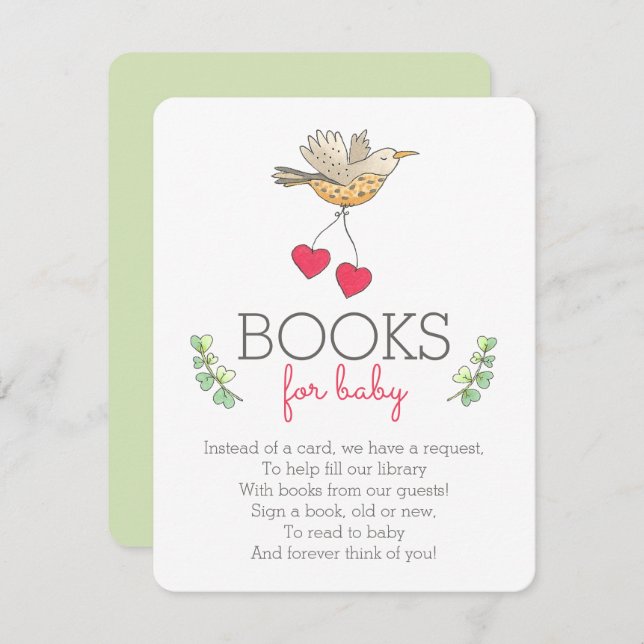 Books for Baby Springtime Enclosure Card (Front/Back)