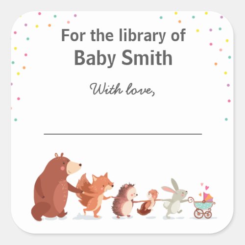 Books for baby Sticker Library for baby Woodland