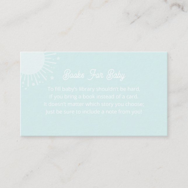 Books For Baby Sun Enclosure Card (Front)