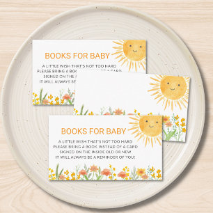 Books For Baby Sunshine Baby Shower Enclosure Card