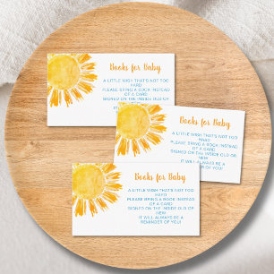 Books For Baby Sunshine Boy's Baby Shower Enclosure Card