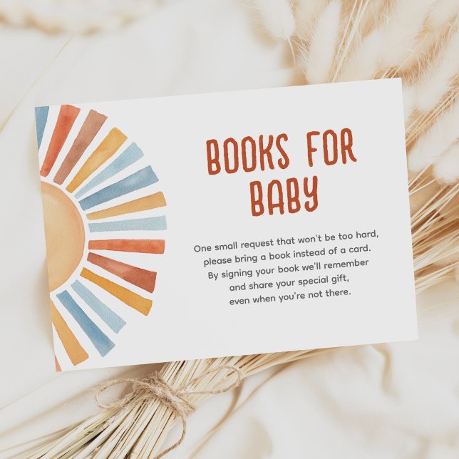 Books for Baby Sunshine Gender Neutral Baby Shower Enclosure Card (Creator Uploaded)