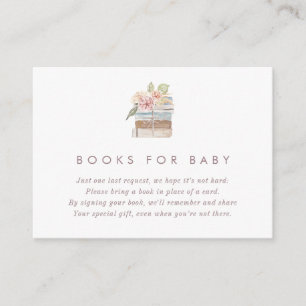 Books for Baby Tea Baby Shower Card