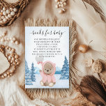 Books for Baby Teddy Bear Christmas Winter  Enclosure Card<br><div class="desc">This design may be personalized in the area provided by changing the photo and/or text. Or it can be customized by clicking Personalize this Template and then choosing the click to customize further option and delete or change the color of the background, add text, change the text color or style,...</div>