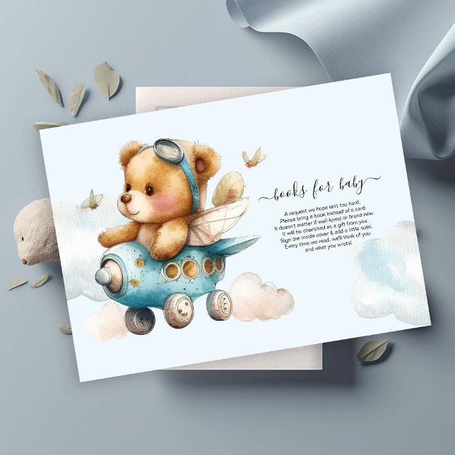 Books for Baby Teddy Bear Invitation (Creator Uploaded)
