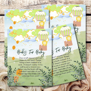Books For Baby The Adventure Begin Hot Air Balloon Enclosure Card