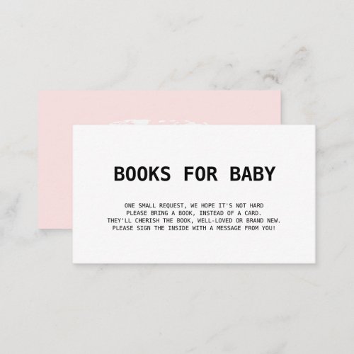 Books for Baby Travel Boarding Pass Pink Girl Enclosure Card