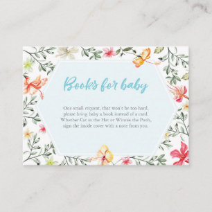 Books for baby tropical Baby Shower Insert Card