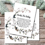 Books for baby winterberry rustic boho enclosure card<br><div class="desc">A fun baby shower game, books for baby. Easily edit the words, fonts, color to make it uniquely yours. Bundle up with matching and coordinating stationery and party goods. Invitations, thank you cards, favor tags, welcome sign, baby shower games, backdrop banner and more. Visit Winterberry Rustic Boho collection for everything...</div>