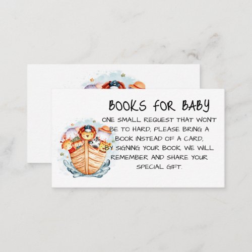 Books for Baby with Noahs Arc Enclosure Card