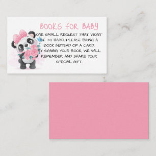 Books for Baby with Panda Enclosure Card