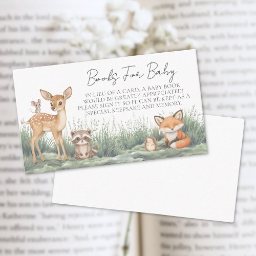 Books For Baby Woodland Forest Animals Baby Shower