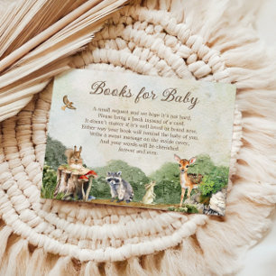 Books for Baby Woodland Forest Animals Enclosure Card