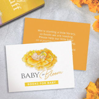 Books for Baby yellow baby in bloom Enclosure Card