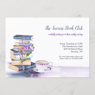 Books for Reading Book Club Invitation