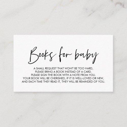 Books for the baby Modern Minimal font Enclosure 