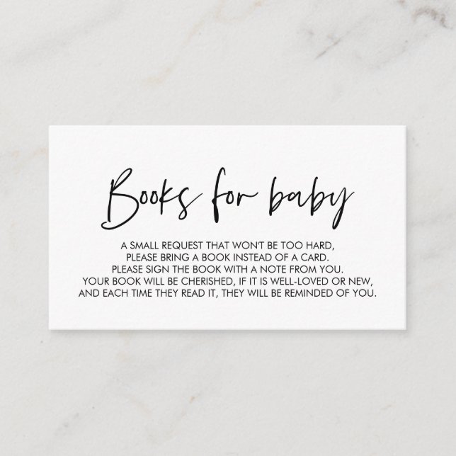 Books for the baby, Modern Minimal font Enclosure  (Front)
