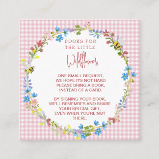 Books For The Little Wildflower - Enclosure Card