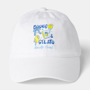 Books & Gelato Amalfi Coast Retro Italy Lover Hat