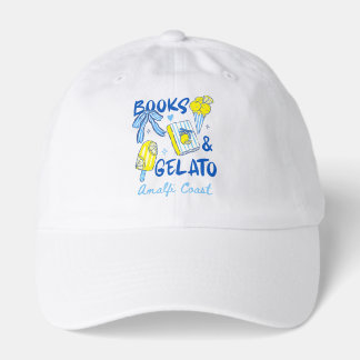 Books & Gelato Amalfi Coast Retro Italy Lover Hat