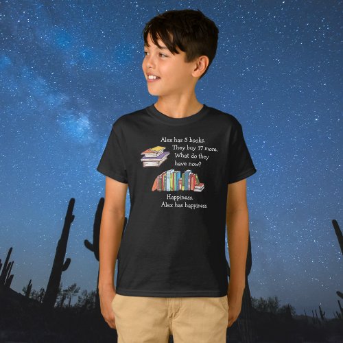 Books  Happiness Love to Read T_Shirt