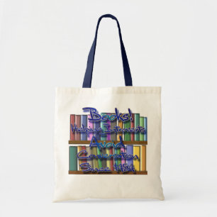 Books helping introverts. tote bag