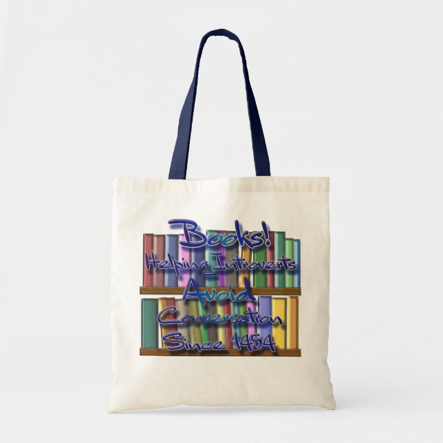 Books helping introverts. tote bag (Front)