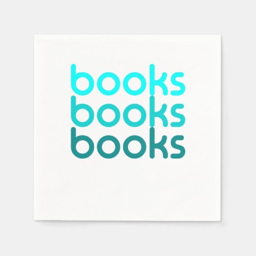 Books I Love Reading Books Napkins