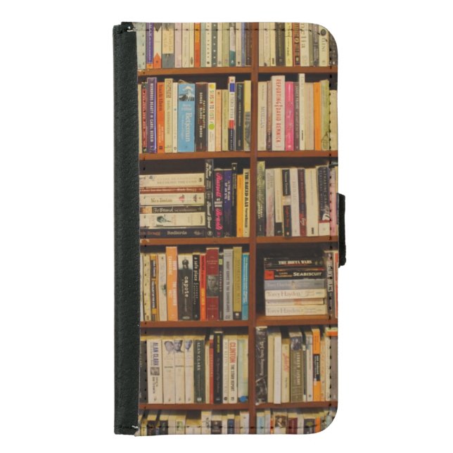Books in the library  samsung galaxy wallet case (Front)