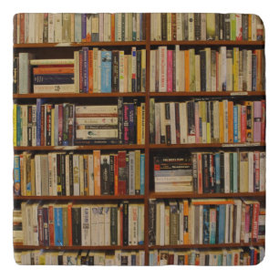 Books in the library trivet