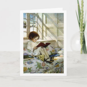 "Books in Winter" Card