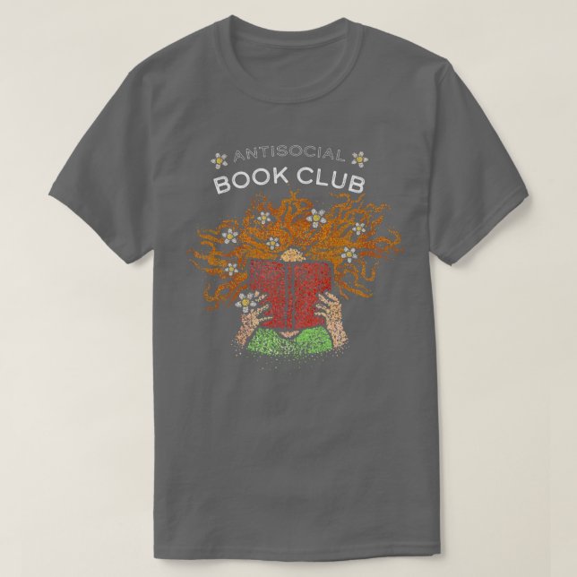 Books Introvert Book Lovers Novels Book Club 1 T-Shirt (Design Front)