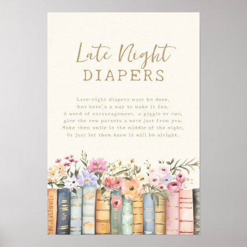 Books Late Night Diapers  Poster
