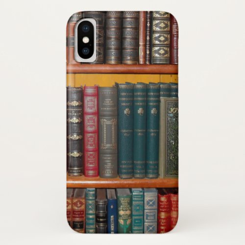 books library bookshelf bookshop iPhone x case