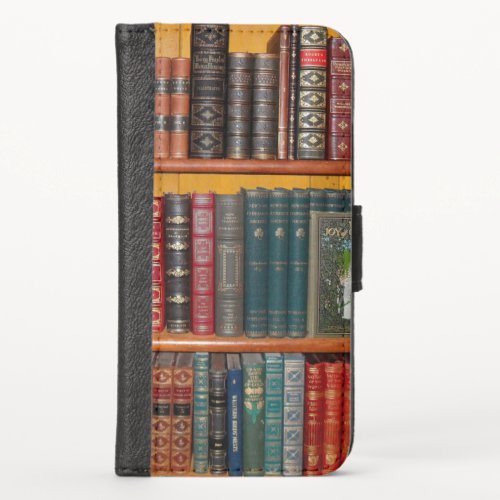 books library bookshelf bookshop iPhone x wallet case