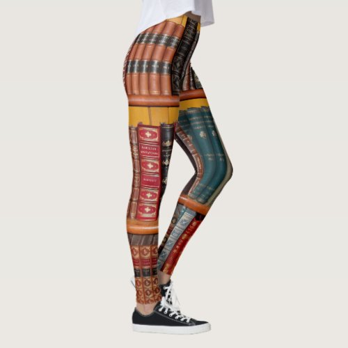 books library bookshelf bookshop leggings