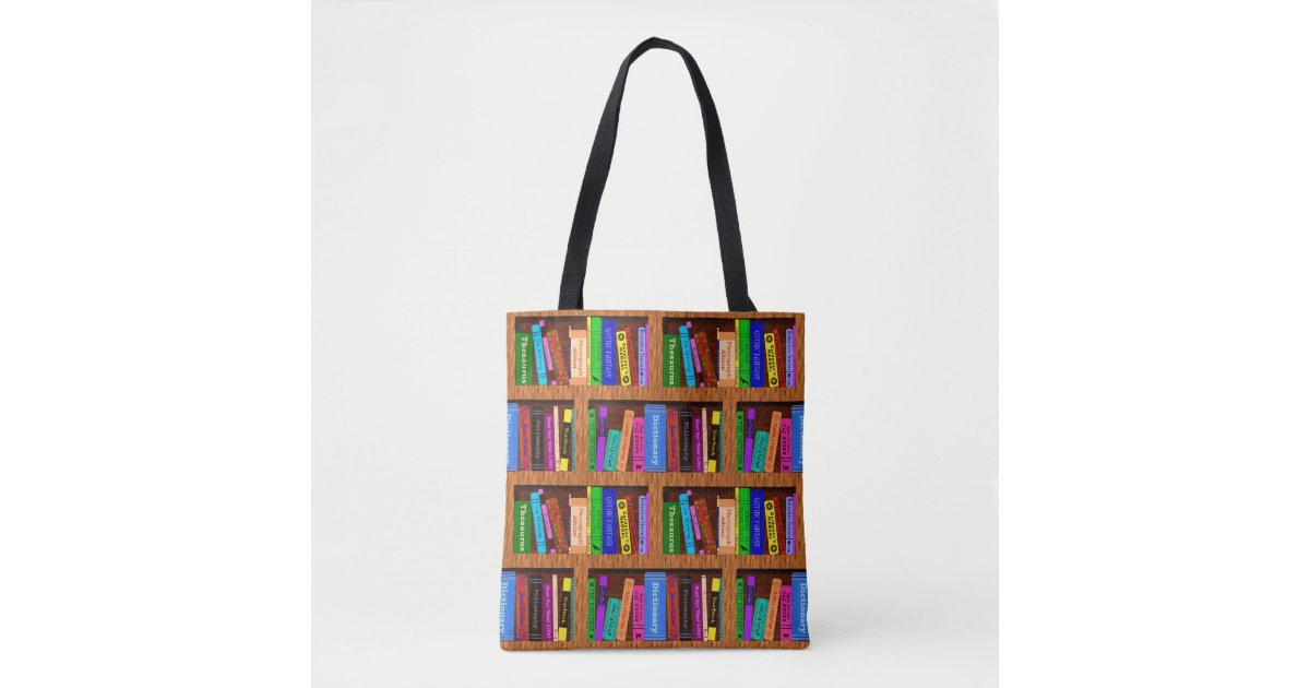 Book Tote bag Just a girl who loves Books Beige Reusable Library Tote bag  cute