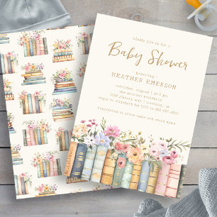 Books Library Invitation