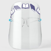 Books Library Reading Face Shield (Front)