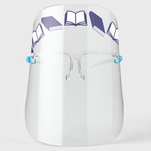 Books Library Reading Face Shield (Front)