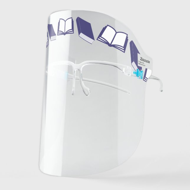 Books Library Reading Face Shield (Front Left)
