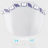 Books Library Reading Face Shield (Front w/Glasses)